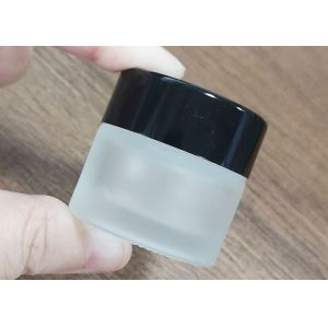 China Eye Cream Empty 5g Glass Cosmetic Packaging Matt With Lids on sale