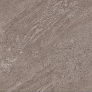 Deep Maroon Color Living Room Porcelain Floor Tile Thickness 9.5mm Durable