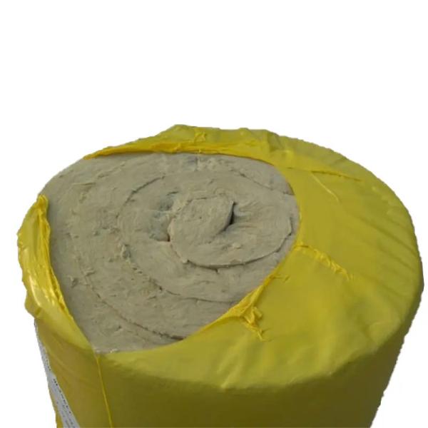 natural Mineral Rock Wool Blanket Fireproofing High Temperature Resistance