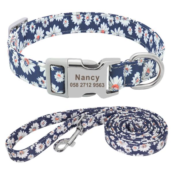 Quality Odm Oem Personalized Dog Collars And Leashes With Name Plate wholesale