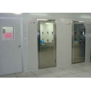 China 220V/50Hz Stainless Steel Cleanroom Air Shower With 20-25 M/s Air Velocity on sale