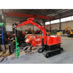 China Farm garden ET10 800kg mini digger excavator with auger on sale