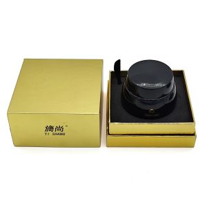 Free Sample Customized Cardboard Gold Gift Jars for Skincare Packaging and