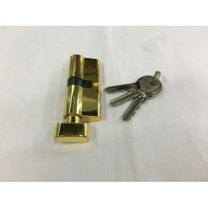 70mm(35*35) Single Zinc Cylinder with 3 iron normal keys Surface finish GP with