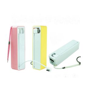Cheap Portable Plastic Power Bank With Charging Line For Various Electronics Devices for sale