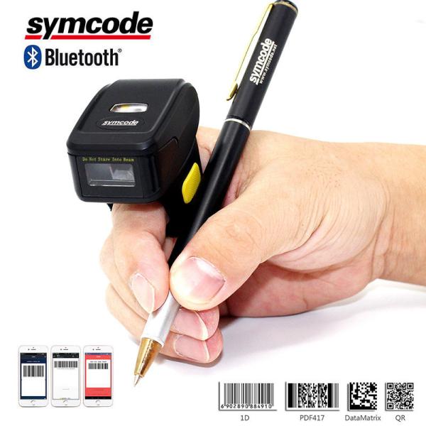 Quality Handheld Mini Wireless Barcode Scanner / Bluetooth Ring Scanner Portable Reader wholesale