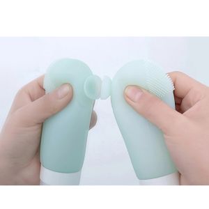 Squeezable Silicone Travel Bottles Set With Suction Cup