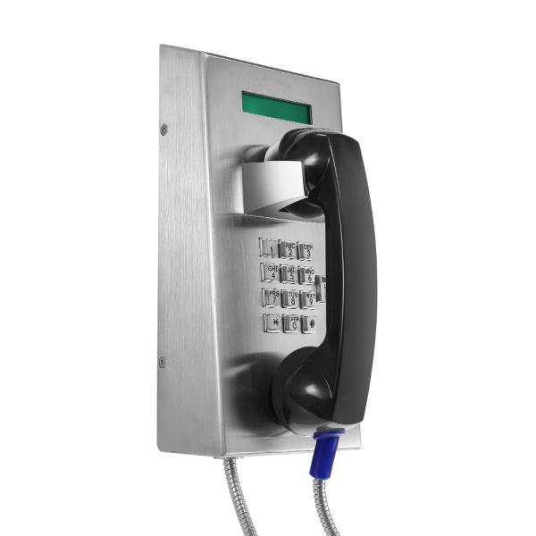 Quality Stainless Steel Housing Anti Vandal SIP Prison Telephone With LCD Display wholesale