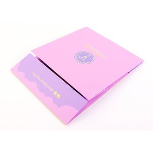 Pinkish Cake Cardboard Boxes Collapsible Paper Box With Window