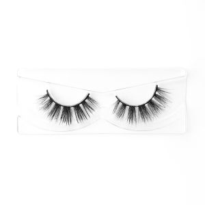ROHS OEM Natural Mink Lashes , 25mm Handmade Strip Lashes