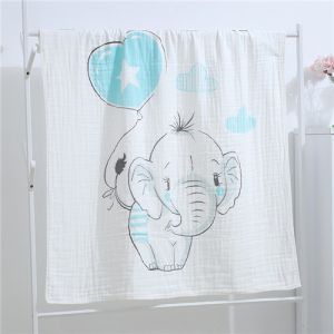 Toddler Lightweight Swaddle Blankets , Personalized Muslin Swaddle Blankets