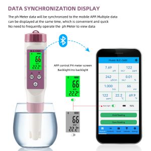 6-in-1 Digital Water Quality Meter pH/EC/TDS/ORP/Salt/Temperature Drinking Water