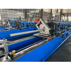 Hydraulic Ceiling Roll Froming Machine 15KW Double Head Stud And Track 60m / Min