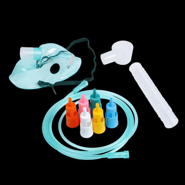 Class II Venturi Mask with Seven Color-Coded Adapters for 24%-60% Oxygen