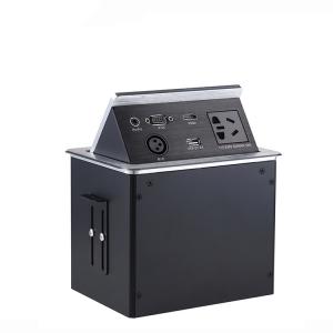 Cheap High End Custom Desktop Conference Table Socket Hidden One - Key Popup Box for sale