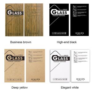 Custom Oem Recyclable Kraft Custom Printed Tempered Glass Screen Protector