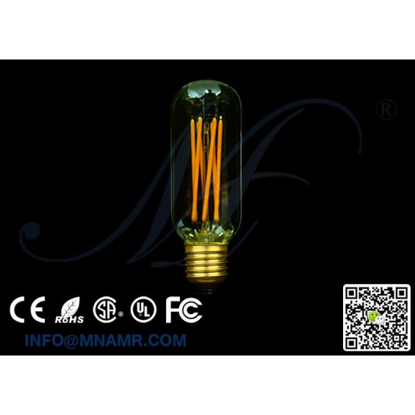 2W 4W 6W LED Filament Type Edison Bulb 2200K Warm Glow Dimmable Amber Tinted T45 Tubular 40 Watt Equal 2W 4W 6W LED Filament Type Edison Bulb 2200K Warm Glow Dimmable Amber Tinted T45 Tubular 40 Watt Equal