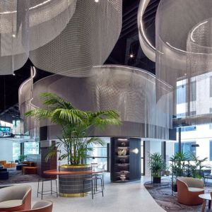 2mm Wire Metal Ring Mesh Polish / Electroplating / Anodized Surface