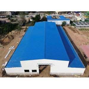 Bolts Connection H Steel Structure Building Low Maintenance Galvanized