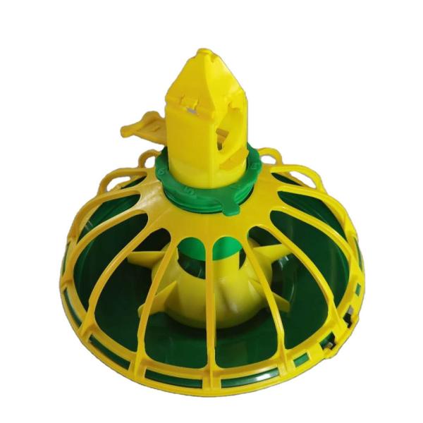 Quality Chicken Coop Pvc Pipe Feeder Pan Feeder Poultry Green Yellow wholesale