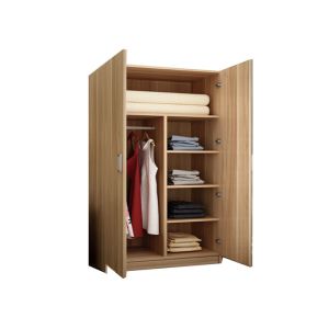 Environmental Protection Particle Board Wardrobe Furniture White Sliding Door