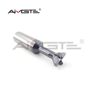 20mm Custom End Mill 4 Flute Carbide Dovetail End Mill 0.6μm / 0.8μm With Corner