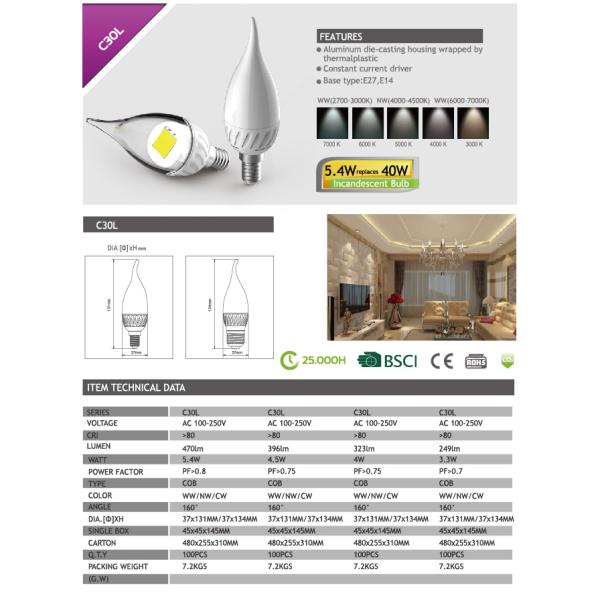BULB C30L LED COB