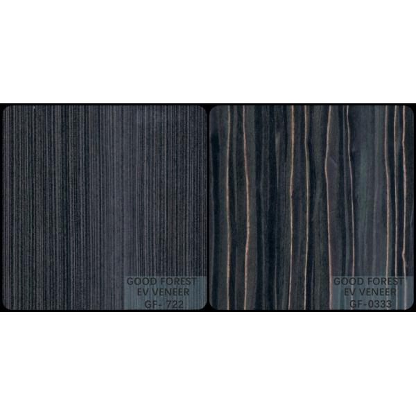 Engineered Wood Veneer Ebony Wood Veneer 0.15-0.55 mm Thickness