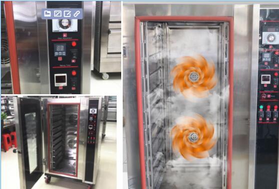 Small 42kw Electric 400C Hot Air Baking Oven Cookie Bagel Bread 5 Trays