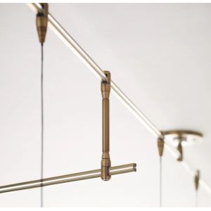 700MXY9R Aged Brass Moxy Chandelier 9 Light Dimmable Compatible With ELV Dimmers