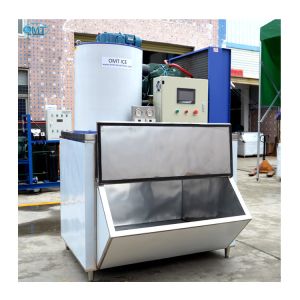 Danfoss Compressor Industrial Ice Machines 2ton Flake Ice Making Machine by