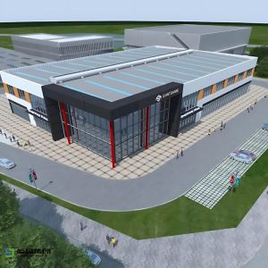 Cheap Advanced CAD Design Workshop Steel Structure Roll Up Door Cost Effective for sale