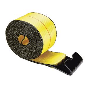 4 Inch Winch Strap With Flat Hook Heavy Duty Ratchet Strap WLL 5400lbs Flatbed