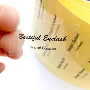 China High quatily custom Gloss Clear Transparent Cosmetic Labels on sale