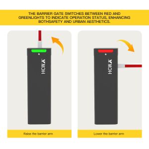 HCW ISO 9001/CE Certified Parking Barrier Gate with 340*340*1095mm Enclosure and