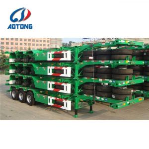 Steel 20FT 40FT Container Long Lifetime Chassis Skeleton Semi Trailer with