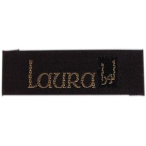 Polyester Custom Woven Patches Paper Coating Embroidery Applique Patches