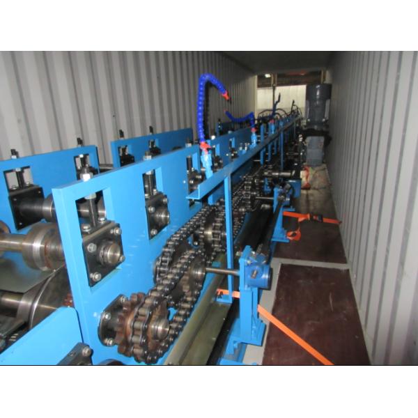 Two Profile Change Top Hat Metal Roll Forming Machine 0.8 - 2.0 Thickness Auto Stacker