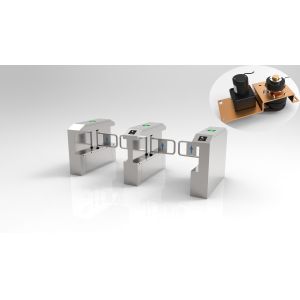 Cheap Building Site Swing Gate Turnstile CF238FLG-BZ Pedestrian Control 550-910mm Width for sale