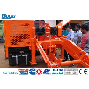 Max Pull 100kN 5km / H Conductor Stringing Equipment Hydraulic Puller
