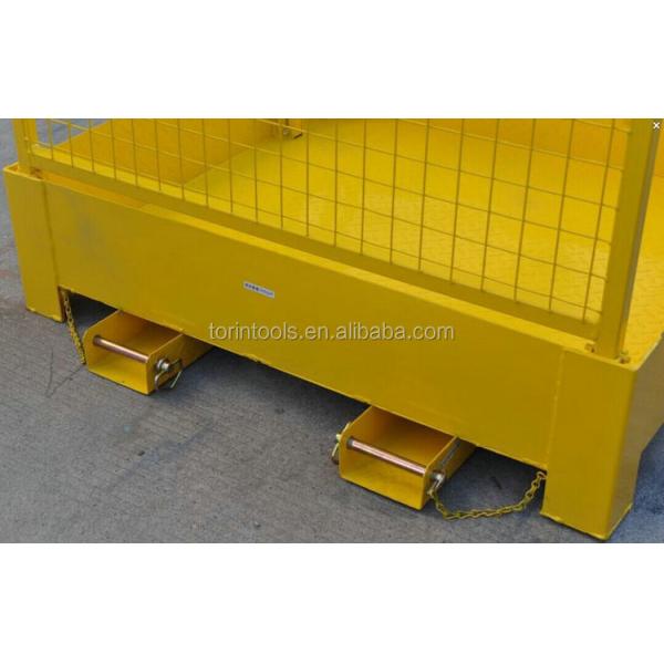 Torin LK74 Large Welded Mesh Powder Coated Finish Folding Forklift Metal Safety Cage