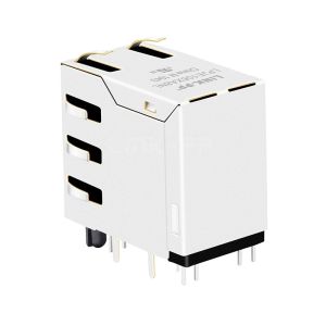 LPJE106XA8NL Green/Yellow&Green LED 2X1 Port RJ45 Modular Jacks without