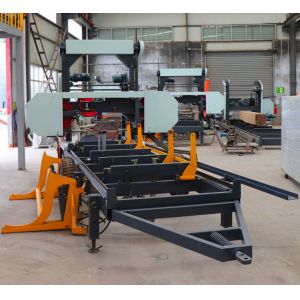 Automatic Lumber Sawmill Hydraulic Horizontal Band Saw Sawmill Production Line