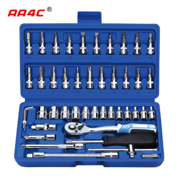 Quality AA4C 46pcs auto repair tool kit shelf hardware hand tools workbench tools  A1-X04601 wholesale