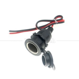 China Waterproof 12V 24V 16AWG DC Car Cigarette Lighter Female Socket Plug Power Adapter Extension Cable on sale