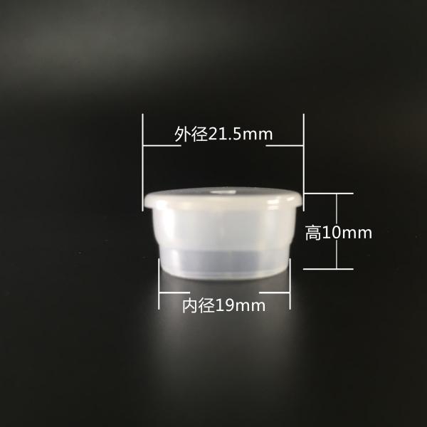 Transparent 19mm Plastic Bottle Plug For Glass Vial