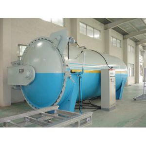 Wood Glass Laminating Autoclave Door , Pressure In Autoclave By Plc Automatic