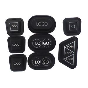 Durability Silicone Rubber Keypads Customized Shape / Logo Operating Temp -40℃