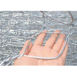 Galvanized Gabion Baskets 80x100mm Hexagonal Woven Wire Mesh