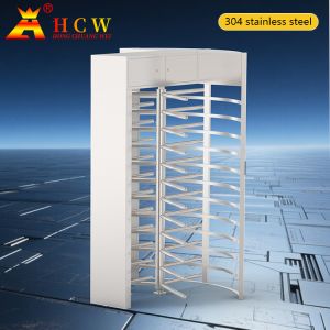 HCW 304 Stainless Steel Full Height Turnstile with 2400*1500*2300mm Dimensions
